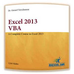Microsoft Excel 2013 VBA Book