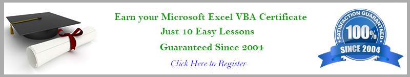 Click here to register for the Excel VBA Academy.